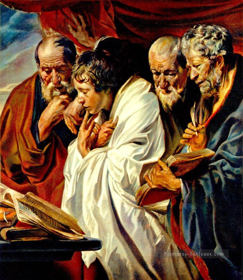 Les quatre évangélistes baroque flamand Jacob Jordaens Peintures à l'huile